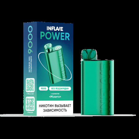 Электронная сигарета INFLAVE POWER 9000 затяжек Мохито