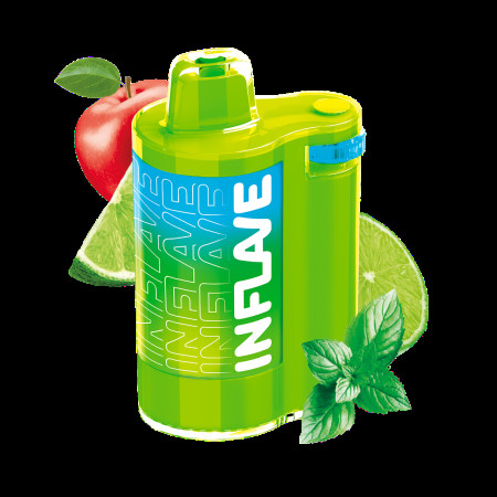 Электронная сигарета Inflave Spin 8000 затяжек Лайм Яблоко Мята