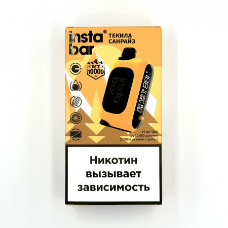 Электронная сигарета INSTABAR WT 10000 by PLONQ Текила санрайз