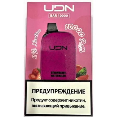 Электронная сигарета UDN BAR 10000 Strawberry Watermelon (УДН Бар Клубника Арбуз)