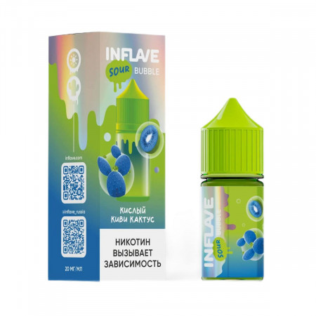 INFLAVE BUBBLE Кислый киви кактус 30мl. 2%