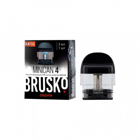 Сменный картридж Brusko Minican 4 - 3 мл (0.8 Ом) - Черный